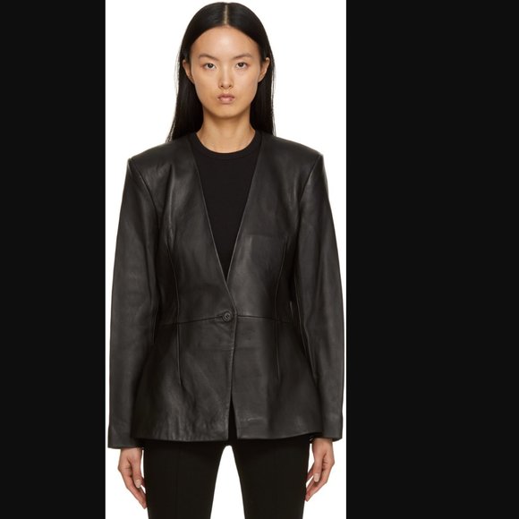 Anine Bing Jackets & Blazers - ANINE BING EVENING LEATHER BLAZER | SIZE XS